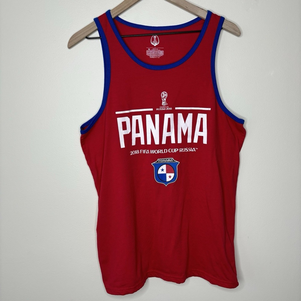 2018 FIFA World Cup Panama Tank Top Shirt Russia Red Futball